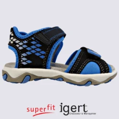 Sandales Superfit, Sandales Pour Enfants Noir/bleu