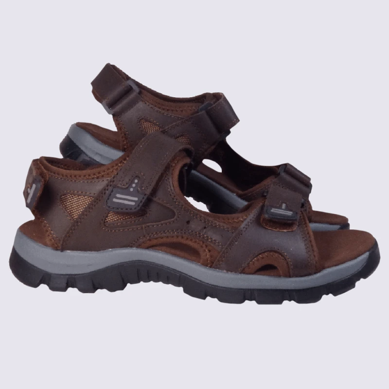 Sandales Westland By Josef Seibel, Sandales à Brides Homme En Cuir Marron – Image 2